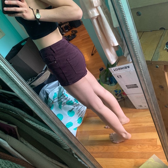 Pacsun bullhead maroon shorts - Picture 2 of 5